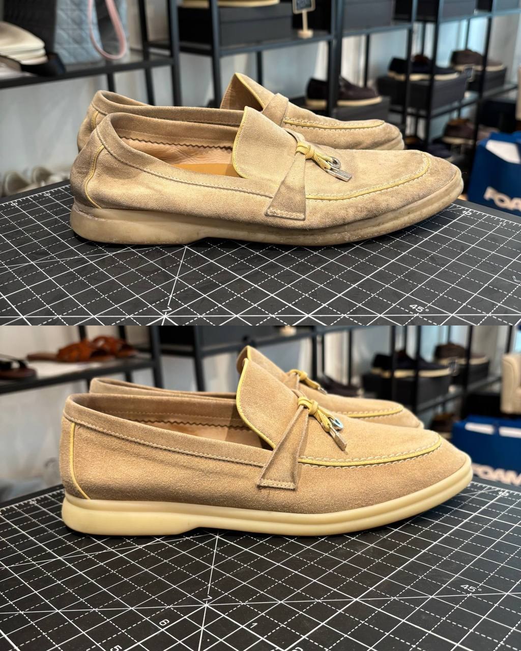 Before and after result of professional shoe and bag care at FOAM Vienna (9)