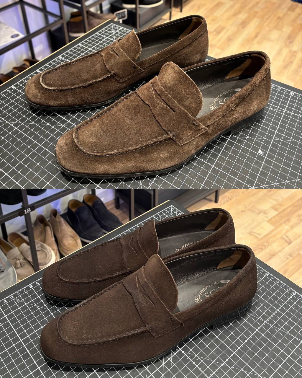 Before and after result of professional shoe and bag care at FOAM Vienna (17)