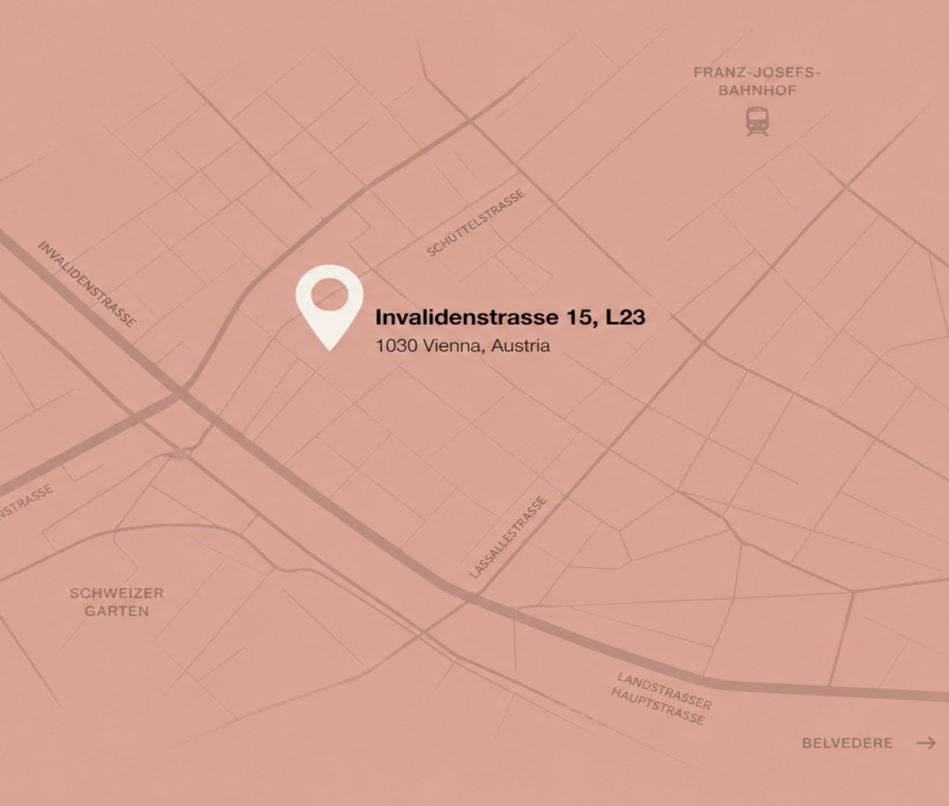 Map showing FOAM at Invalidenstrasse 15, L23, 1030 Vienna