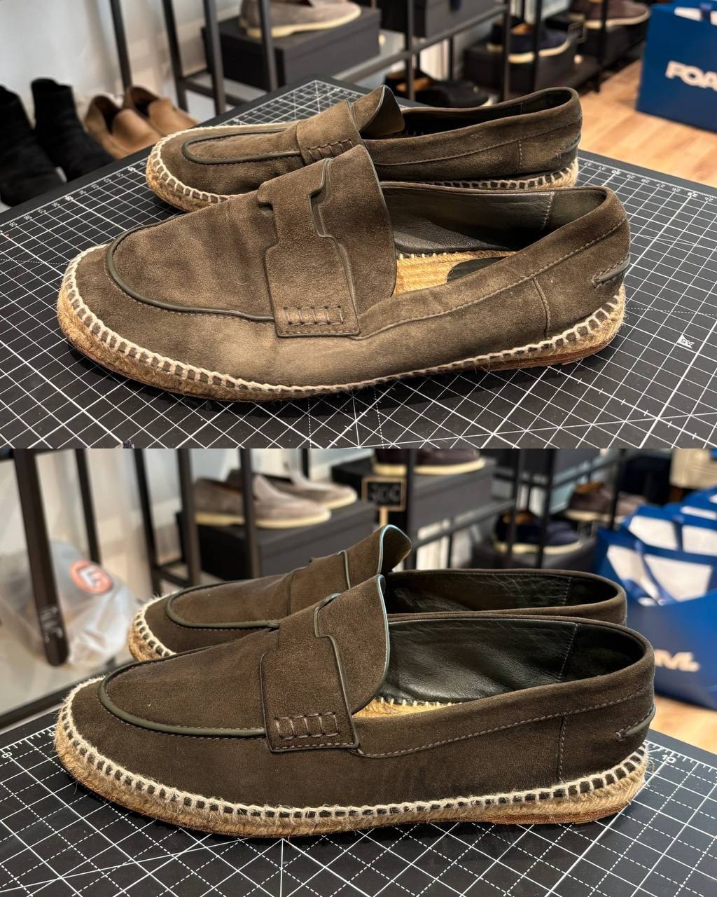 Before and after result of professional shoe and bag care at FOAM Vienna (5)