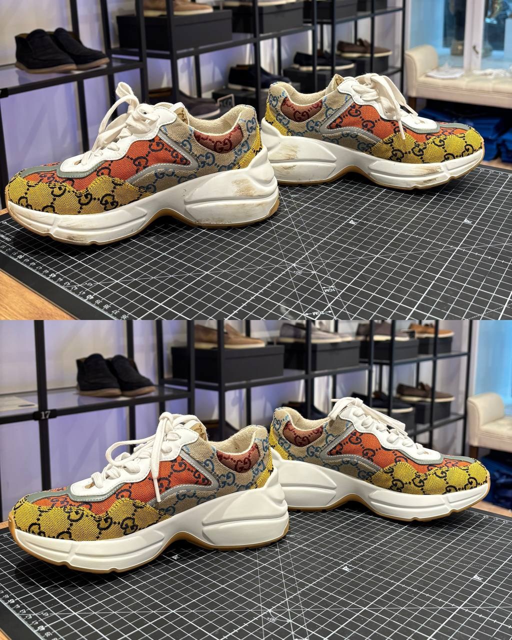 Before and after result of professional shoe and bag care at FOAM Vienna (11)
